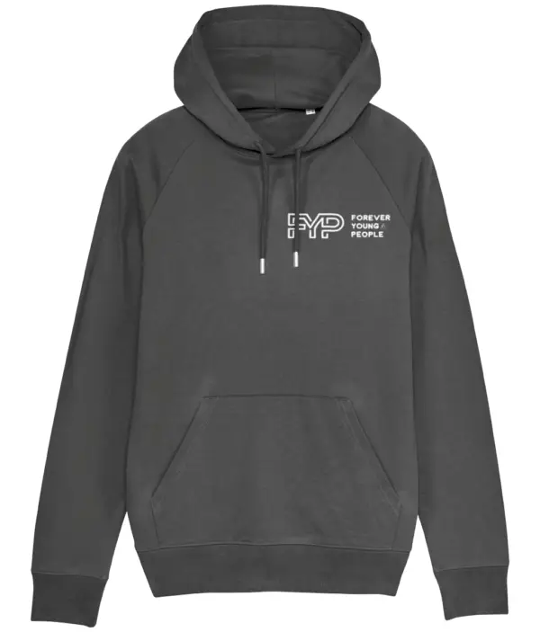 Forever Young People Hoodie in dark heather grey